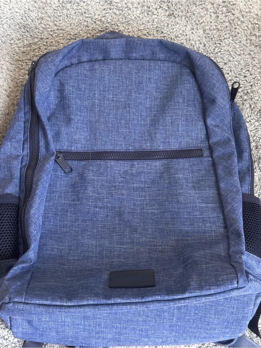 Vera Bradley Heathered Denim Blue Backpack